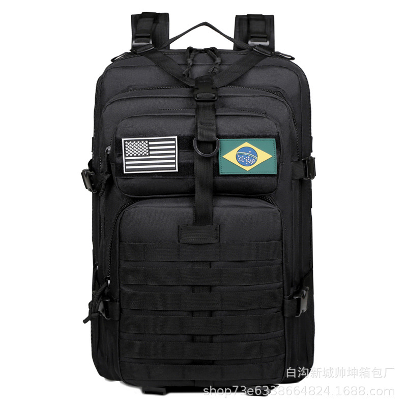 Mochila táctica de ataque mayorista de gran capacidad de campamento equipo de senderismo mochila al aire libre paquete de montaña tácticas de camuflaje militares