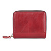 Card holder, capacious shoulder bag, cards for driver's license with zipper, wallet, genuine leather, anti-theft