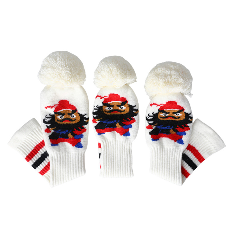 Cubierta de club de golf de punto cubierta de madera cubierta de tapa cubierta de club de golf cubierta de club de dibujos animados