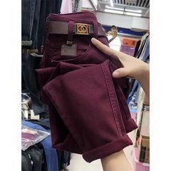 大きいサイズの婦人服のお父さんのジーパン2025春の新型の太った妹のmmは腰が高くて痩せています。
