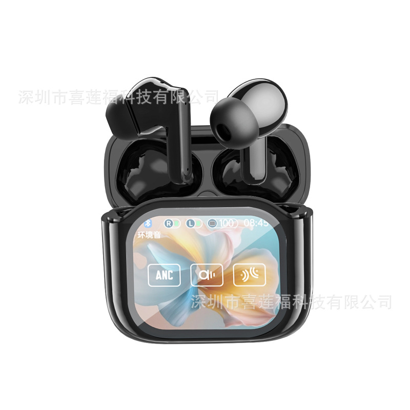 跨境新款LED触控屏蓝牙耳机JM19防水长续航高品质Ai实时翻译耳机|undefined