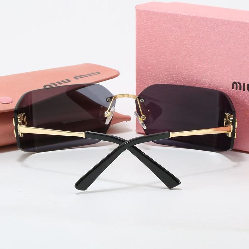M's 54YS リムレススターと同じスタイルの女性用ハイエンドサングラス、ラージフレーム、トレンディなストリートスタイル、レトロカジュアルサングラス|undefined