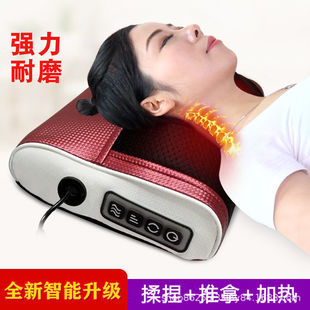 New Household Electric Whole Body Kneading Massager Pillow Cervical Neck Shoulder Waist Leg Cushion Massager