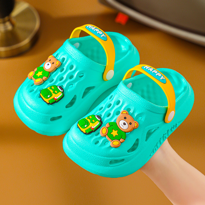 [Beneficios DE LA PÉRDIDA] EVA zapatillas para niños zapatos de playa para niñas de verano Zapatos de agujero para niños pequeños de fondo suave