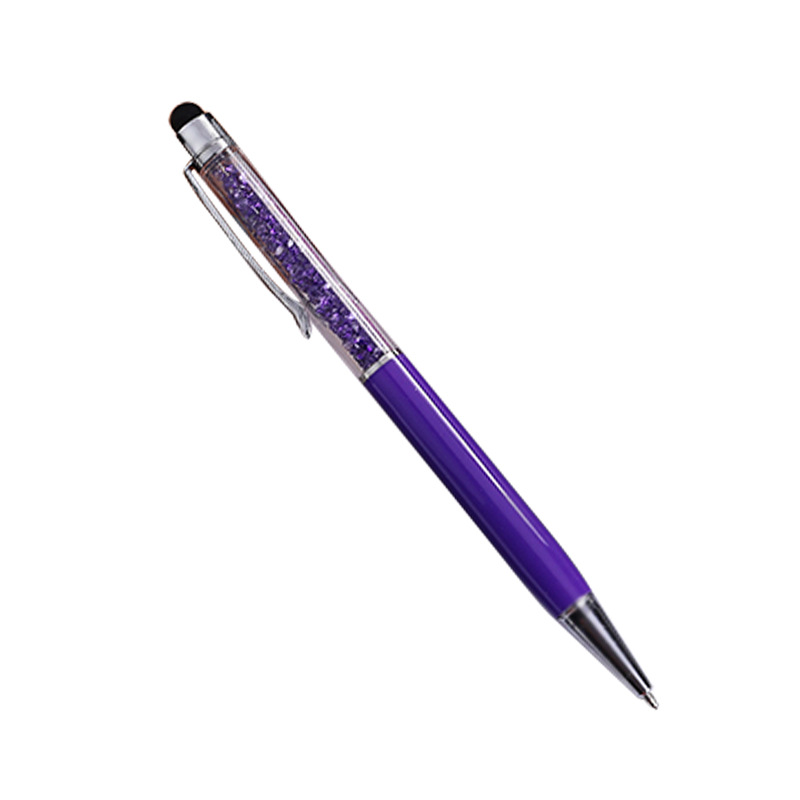 Fábrica al por mayor Bolígrafo De Metal pluma capacitiva letras pantalla táctil pluma de cristal Hotel publicidad pluma de regalo de negocios