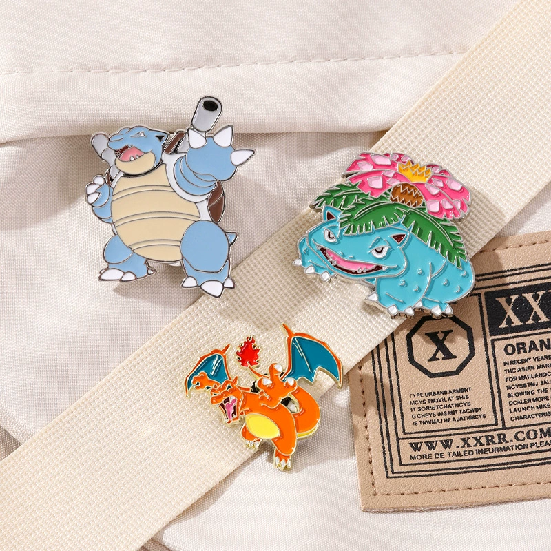 Креативная японская аниме-карикатура Pokémon брошь Pokémon Покебол Pikachu Charizard металлическая значок