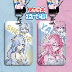 Student Card Set Cartoon Animation Campus Card Work ID Set Genshin Impact ID Set Bus Subway Hard Rice Card Factory