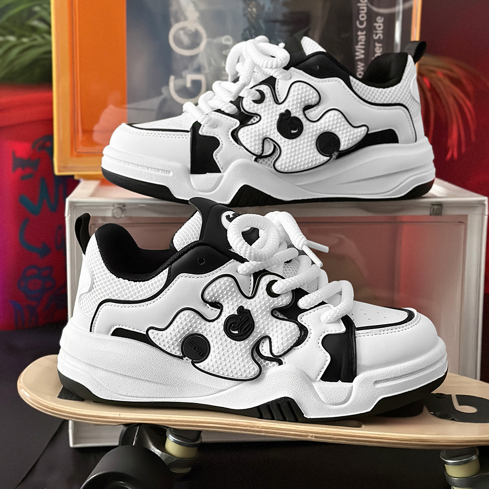 2024 new niche design casual trendy brand live broadcast style skateboard men's shoes_voghion.com