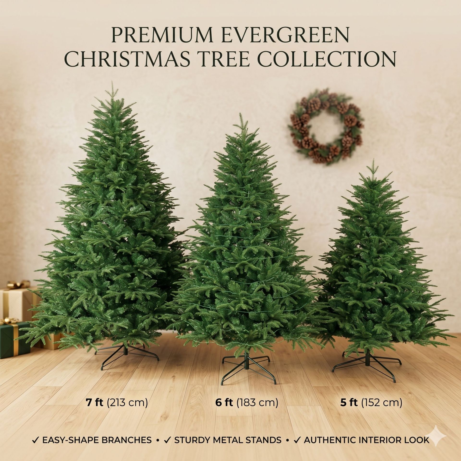 Inventario transfronterizo especial para decoraciones de Navidad verde simulación punta de alta calidad cifrado PE híbrido árbol de Navidad doméstico
