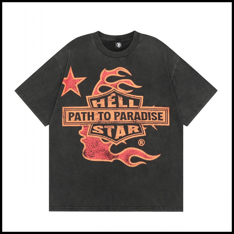 Hellstar Path To Paradise T-shirt Washed Black