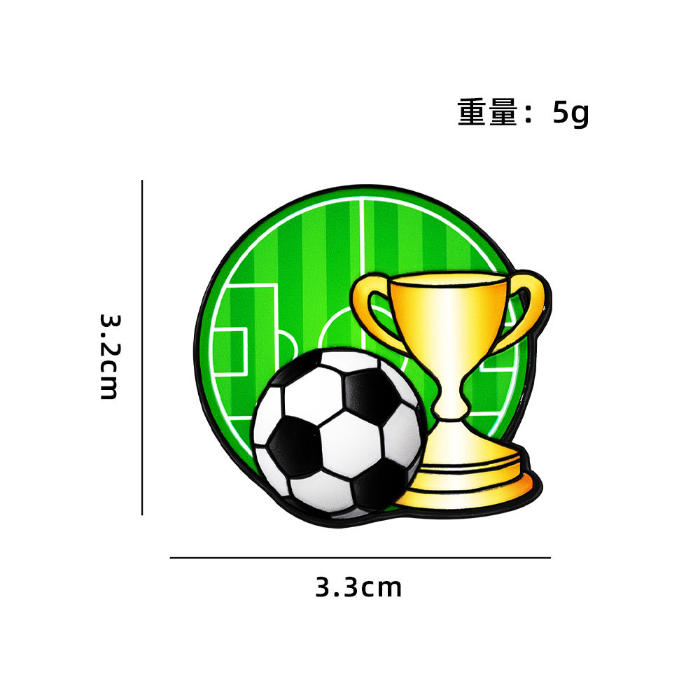 Copa del Mundo 2026 Broches de fútbol Hercules Copa Eventos deportivos Fans Recuerdo Insignia de metal PIN
