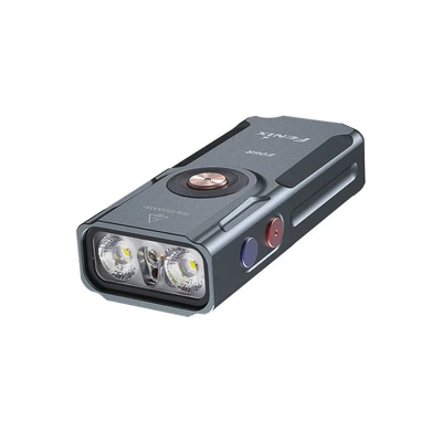 Fenix E06R Portable All-Metal Keychain High-Brightness Flashlight USB Direct Charging 500 Lumens (UV fənərlər) - e06r-gun-gray