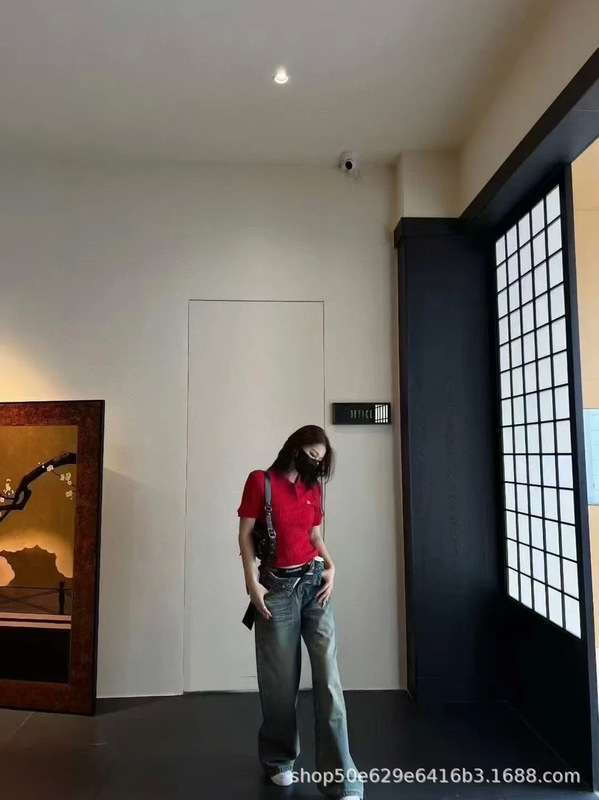 美式水洗复古做旧阔腿牛仔裤女春秋新款高腰显瘦宽松直筒拖地长裤|undefined