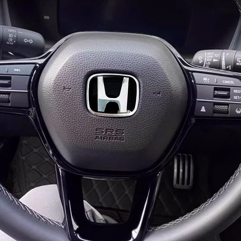 Accord 11Th Generation, 8Th Generation Civic Car Logo, Fit, Cr-V, Fengfan, Jade, Odyssey, Type R Steering Wheel Emblem, Black