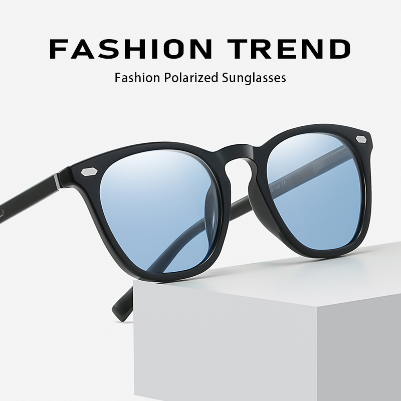 新しいクロスボーダーヨーロッパとアメリカのファッションアルミマグネシウム変色偏光サングラス男性と女性のナイトビジョンゴーグル運転日焼け止めサングラス