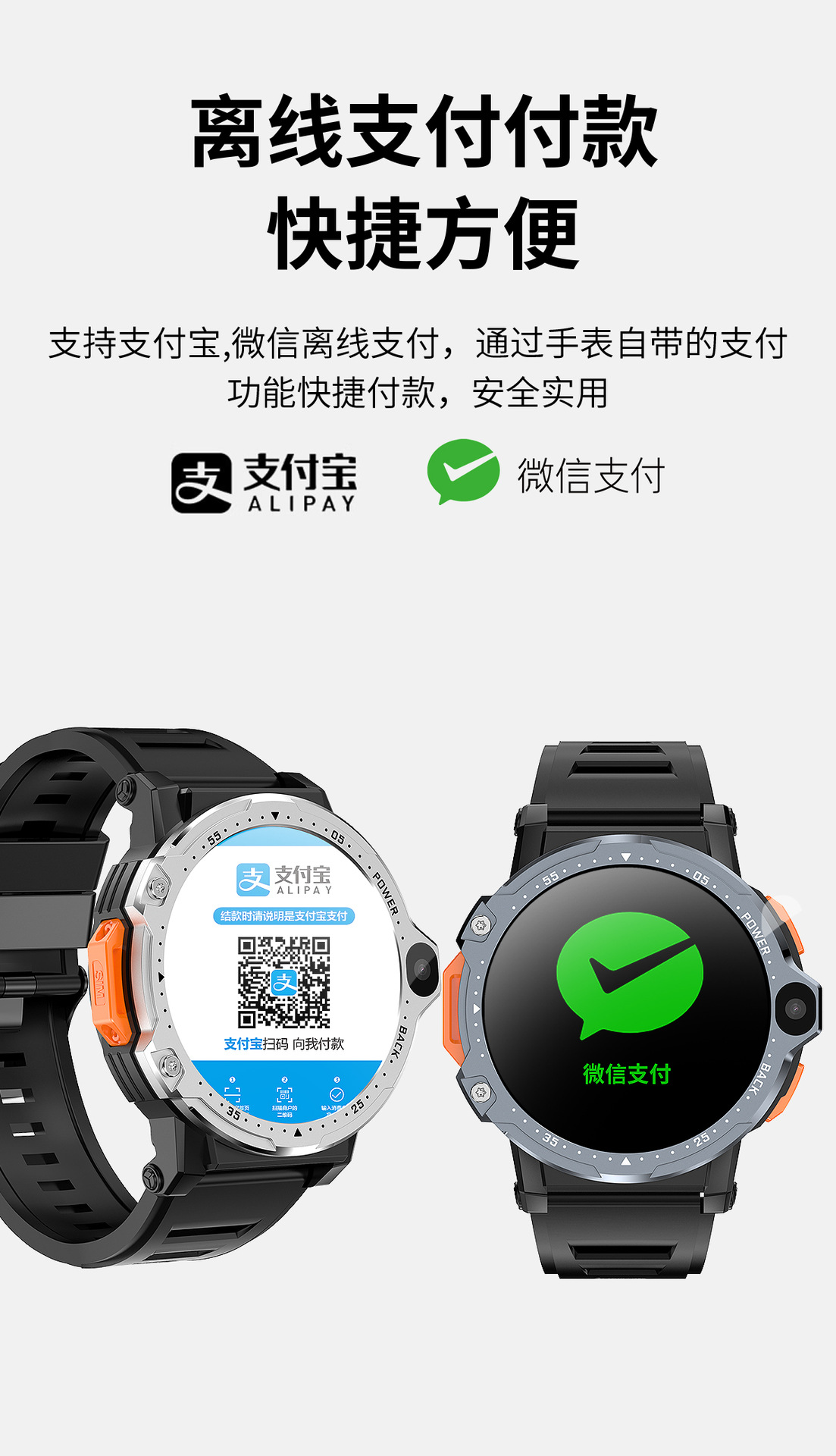 The cross-border PG999 smartwatch features dual cameras, a 1.54-inch large screen, 4G Android, large memory, heart rate, and multiple sports modes undefined