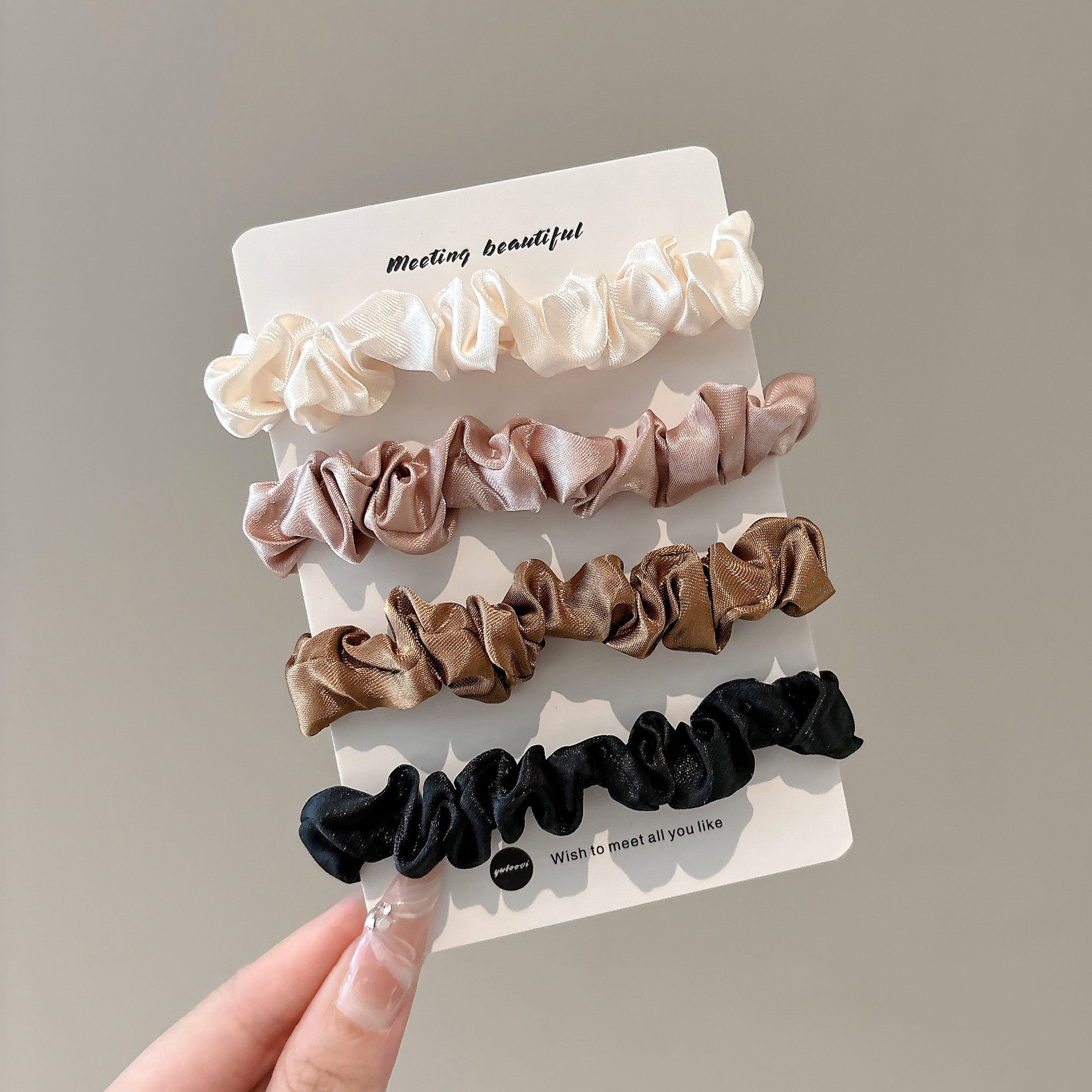 Anillo de cabello coreano retrógrado intestino grueso para mujeres adultas atar cabello de cabello de cola de caballo 2025 nuevo toque de banda de goma de gama alta