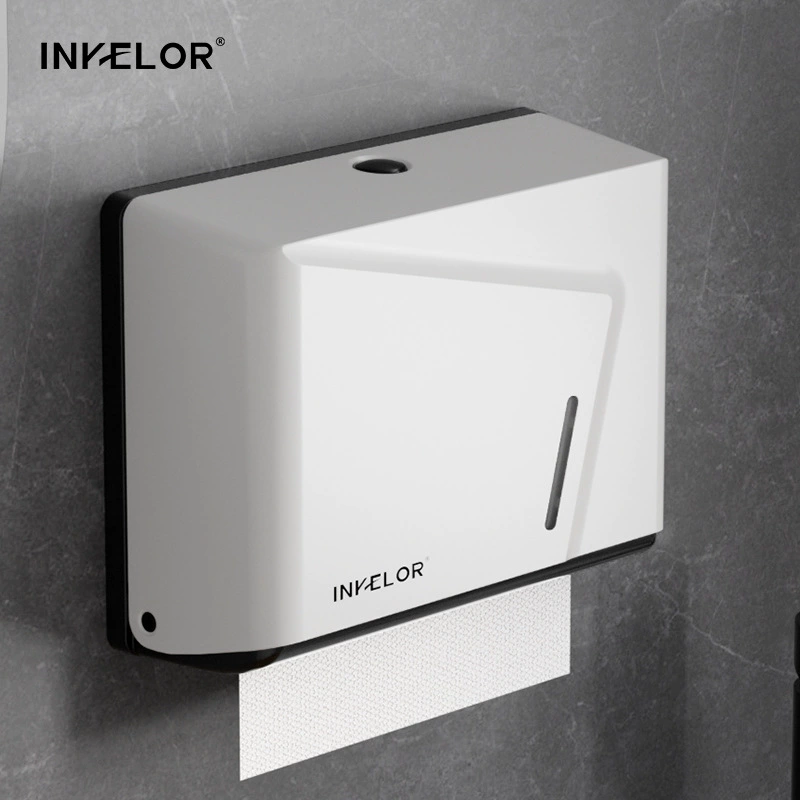 Настенный держатель для бумажных полотенец и туалетной бумаги с индивидуальным логотипом, пластиковый, для гостиниц и больниц, складной, без сверления