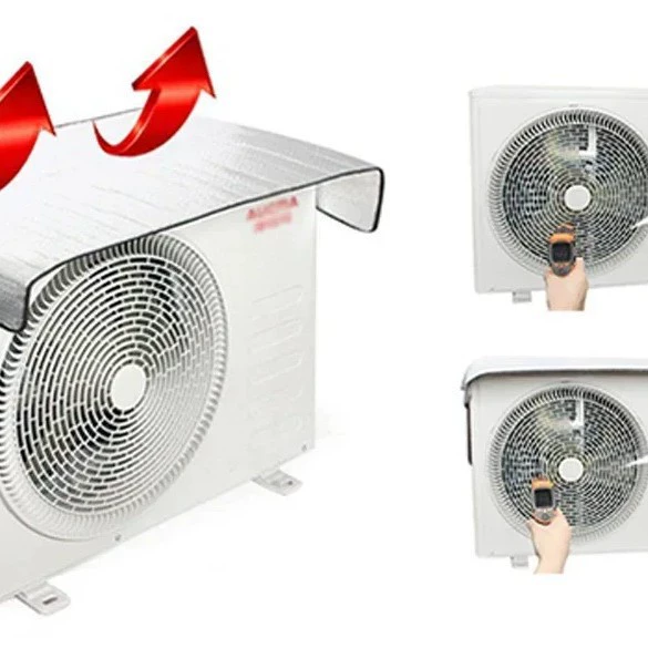 Новый кондиционер наружный чехол наружный чехол алюминиевая фольга теплоизоляционная пленка пузырьковая пленка огнестойкий дождь солнцезащитный крем энергосберегающий защитный энергосберегающий чехол