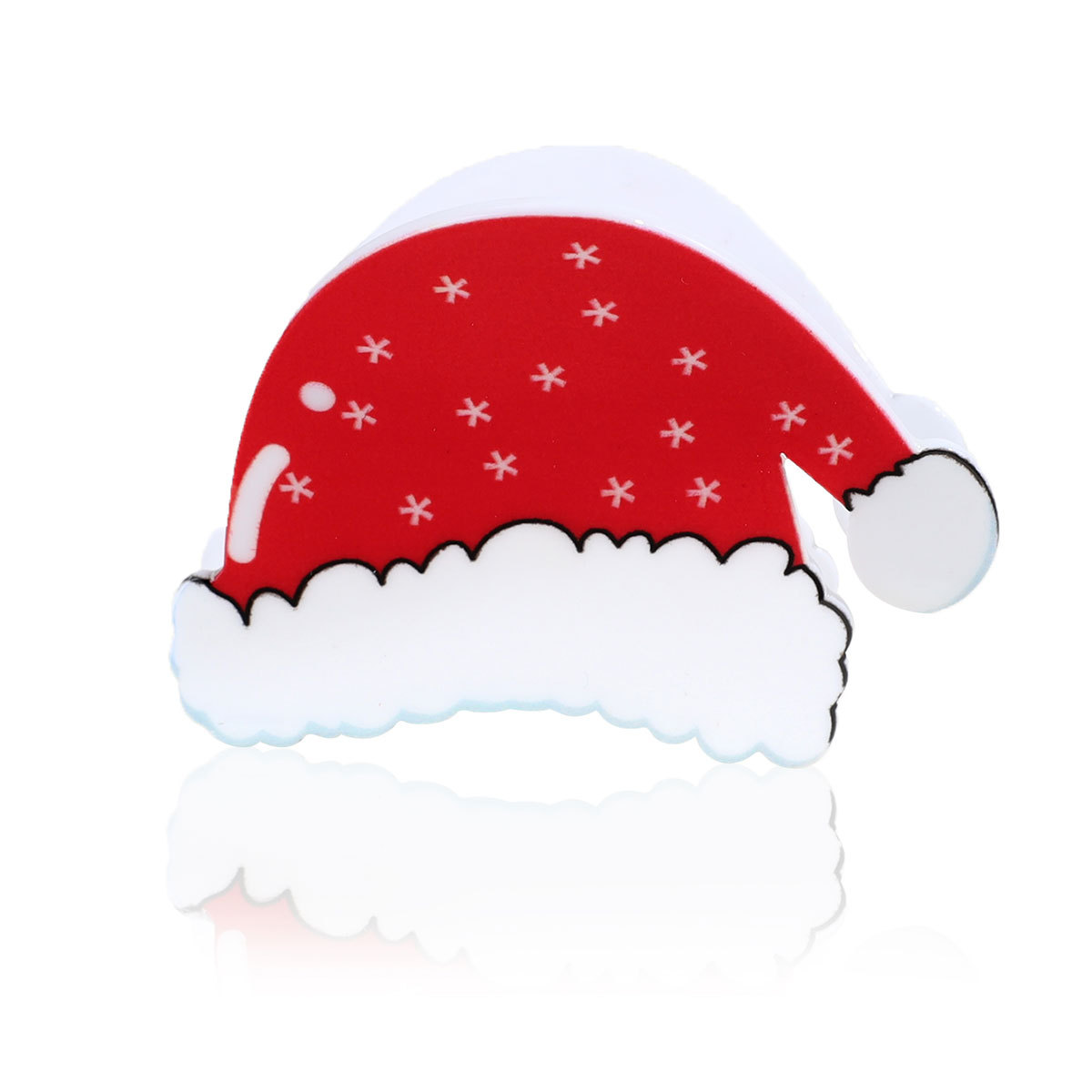 Christmas Tree, Santa Claus Pattern Women's Gender Christmas Glam Christmas Classic Style Women's Christmas Tree Santa Claus Plastic Resin Hair Claws