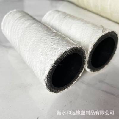 夹线玻璃纤维胶管 外包石棉夹布蒸汽胶管  防火阻燃外包石棉胶管