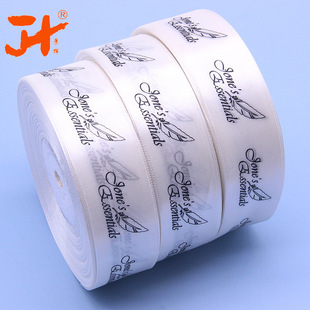 Производитель ленты ленты Jinhui Небольшое количество логотипа печати 4 см. Лента лента лента лента различные подарочные упаковки ленты настройка