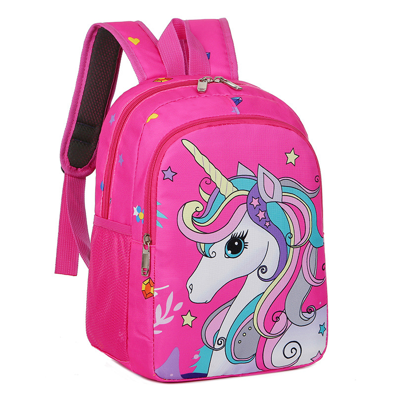 Comercio exterior kindergarten schoolbag 2-6 años de edad gran capacidad Unicorn Girl mochila de primer grado