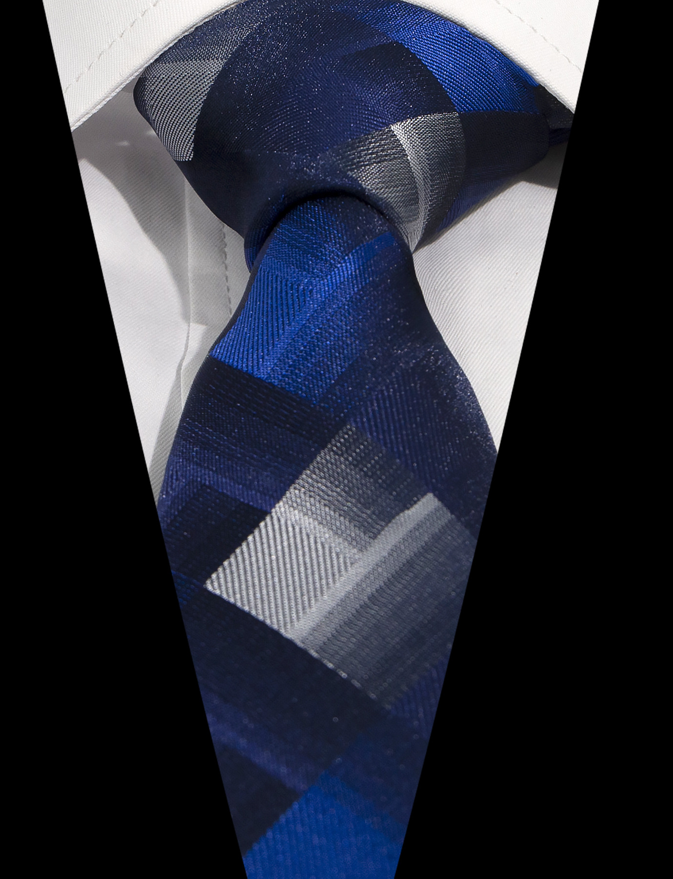 Business Formal Stripe Plaid Polyester Unisex Tie display picture 21