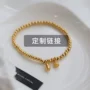 小金不褪色定制小众手串