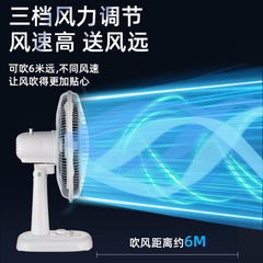 電風扇台式家用靜音學生宿舍16寸大台扇桌面小風扇搖頭轉頁落地扇