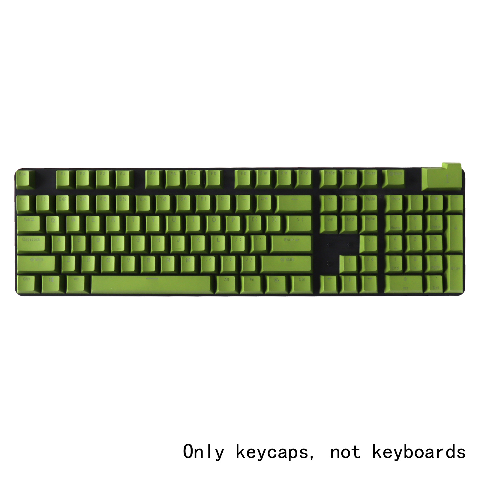 104-clave PBT color teclado tapa ABS inyección de dos colores carácter cerrado Teclado mecánico transparente tapa clave tapa