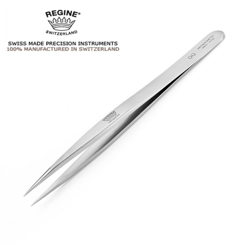 瑞士REGINE皇冠牌美容镊子00 SS 1 2A 3C 4 5 5F-ANTI不锈钢镊子