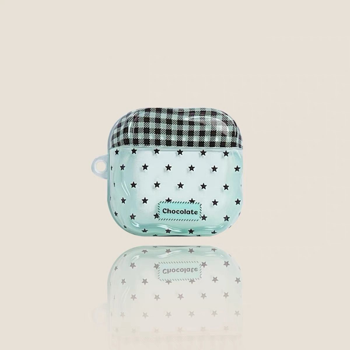 Punto de onda de estrellas de empalme de cuadrícula para airpods 4G 5G estuche Bluetooth pro2G 3G estuche de auriculares