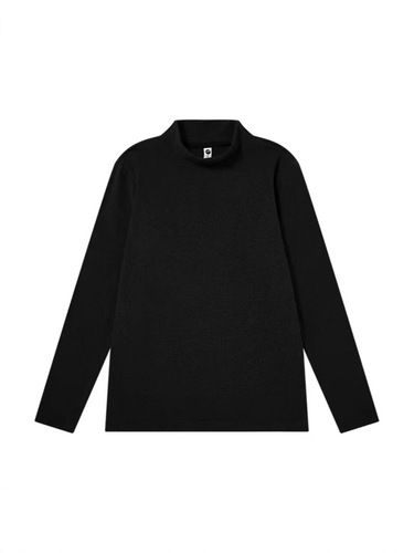 Wang Jiaer's same-style demi-high-neck, semi-core-spun knit sweater for men—modal, tight-fitting, long-sleeve base layer with wool interior.