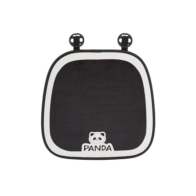 Cute Panda Car Seat Cushion, High-End Autumn and Winter Plush Warm and Comfortable Car Seat Cushion, Cartoon Car Seat Cover (Seat cushion, seat cover) - plush-white-edge-panda-cushion-front-row