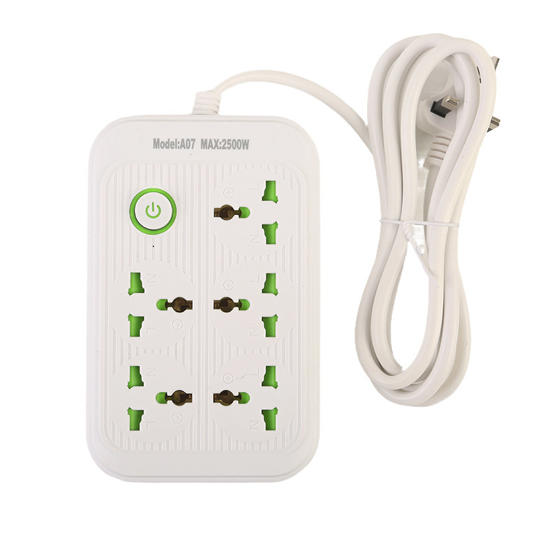 Estándar británico estándar europeo estándar americano con enchufe de puerta de seguridad con cáscara negra cáscara blanca color mixto embalaje neutro cinco agujeros quince jack