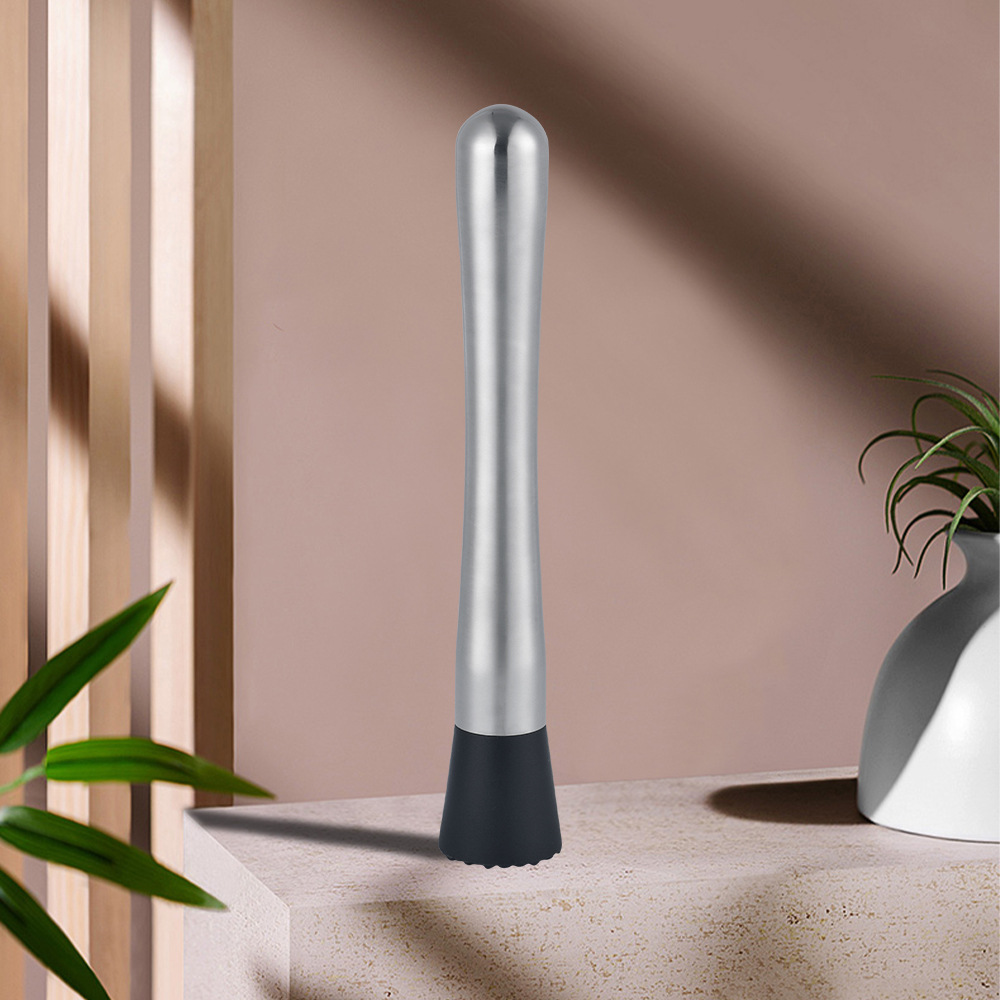 En stock al por mayor palo de trituración de hielo de acero inoxidable palo de limón martillo jugo presionando palo trituración leche tienda de té fruta revolviendo palo martillo de trituración de hielo