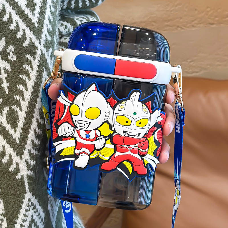 Taza de plástico de área de inventario de código roto color roto tienda de suministro de niñas de alto valor facial para niños tazas lindas