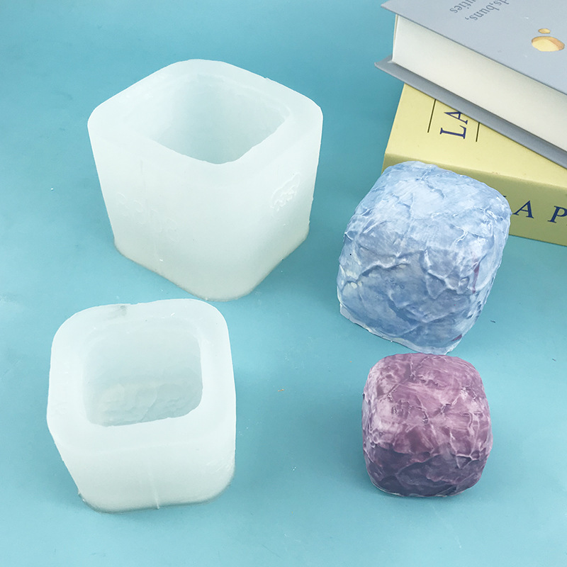 奶皮子 方方硅膠捏捏模具  解壓diy手工翻模 香薰蠟燭石膏模具