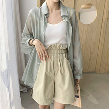 防晒衣女上衣开衫薄款外搭披肩配裙子1688夏季新款仙气雪纺衬衫