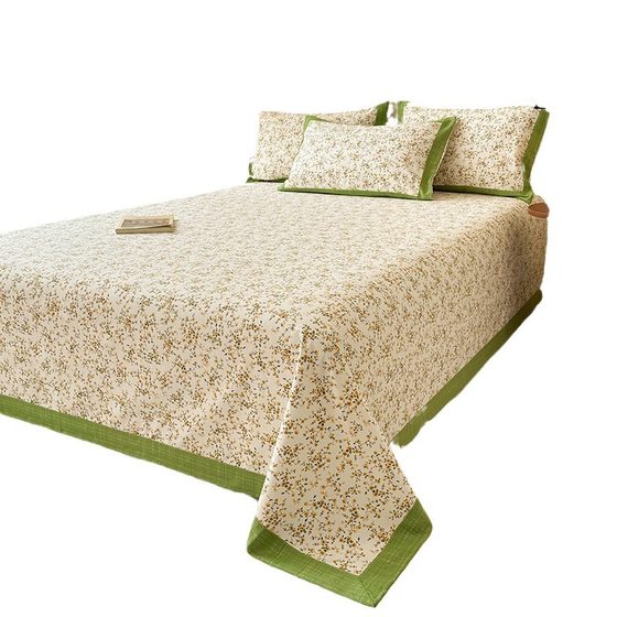 Class A 100% Xinjiang raw cotton coarse cloth small fresh corner piece sheet small floral coarse cloth mat