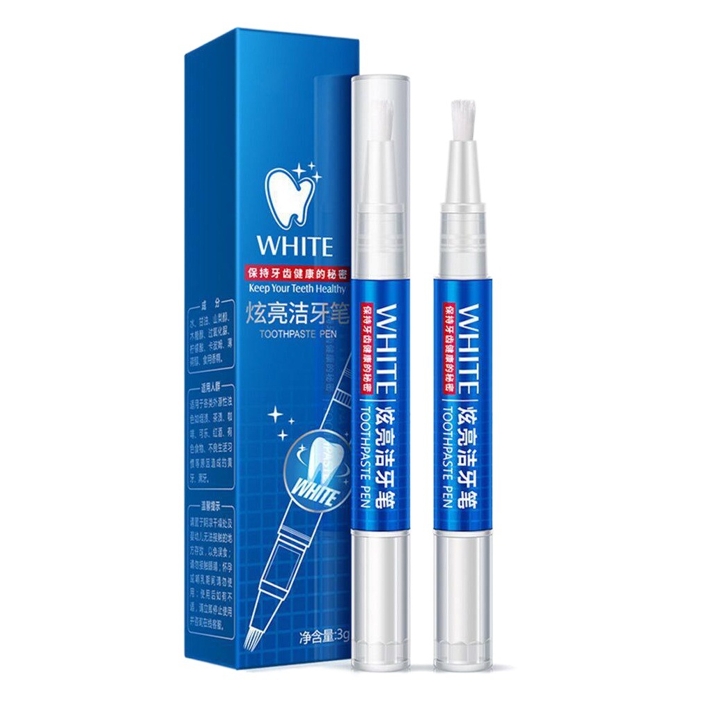 Teeth Whitening Pen, Cleaning and Whitening Pen, Teeth Brightening Gel, Removes Yellow Teeth, Tobacco Stains, Tea Stains, Coffee Stains, Whitening