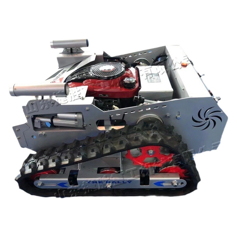 Control remoto sobre orugas cortacésped de recuperación de pastizales de vegetales cortacésped huerto Agricultura y Silvicultura inteligente equipos de deshierbe