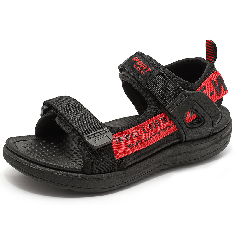 Fábrica al por mayor de sandalias para niños, sandalias de verano para niños, zapatos de playa antideslizantes para niños grandes, sandalias de suela suave para niños, comercio exterior