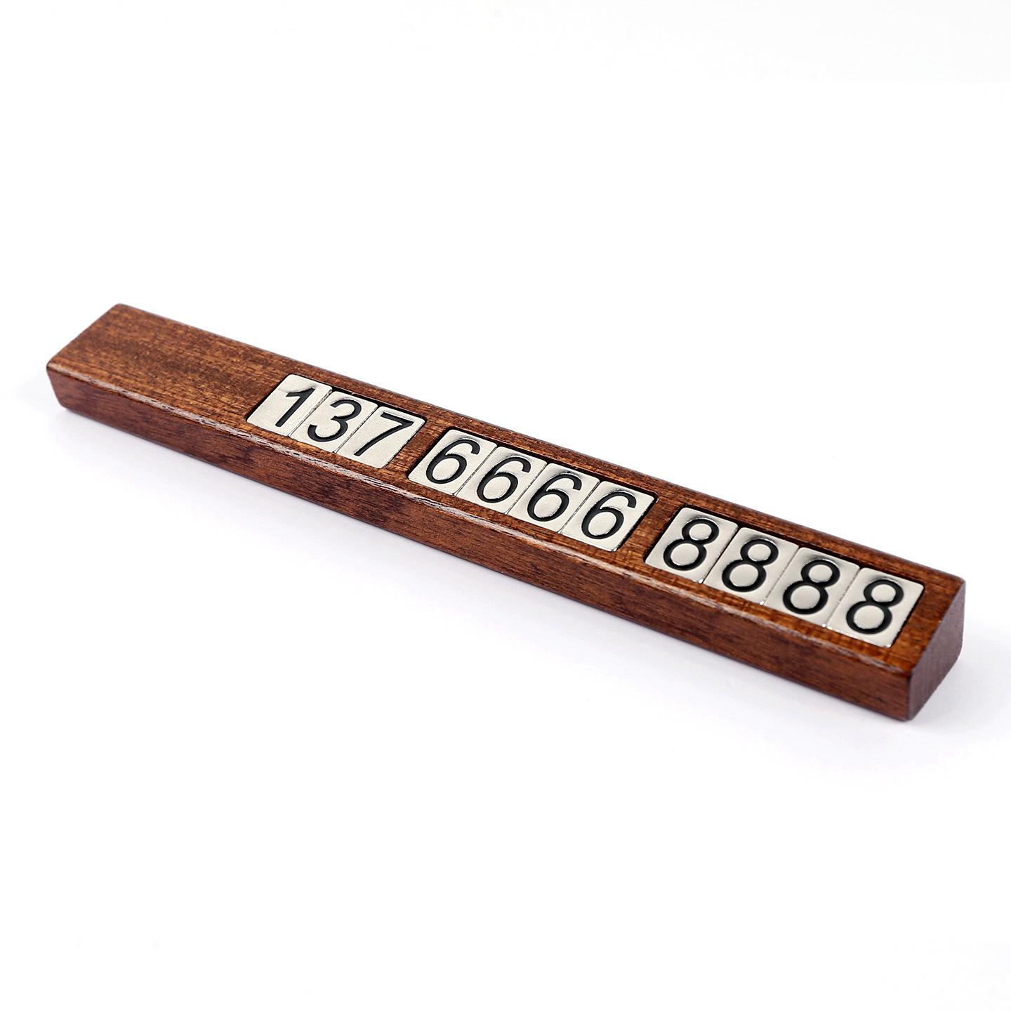 Solid Wood Temporary Parking Sign DIY Movable License Plate Base Magnetic Number Plate Cross-Border Hot-Selling Custom Number Plate Ornament