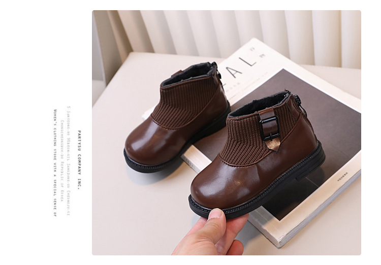 Kinder Martin Boots Gefüttert Warme Winterstiefel Für Mädchen_voghion.com