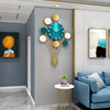 Creative decorations for living room, fashionable Scandinavian wall pocket watch, light luxury style, simple and elegant design, internet celebrity