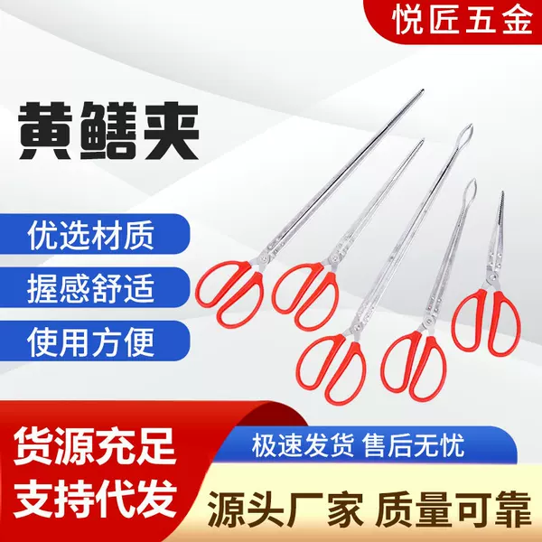 Stainless Steel Eel Tongs, Eel and Loach Crab Claws, Fire Tongs, Sanitation-Specific Garbage Tongs, Sea Fishing Tongs, Eel Tongs