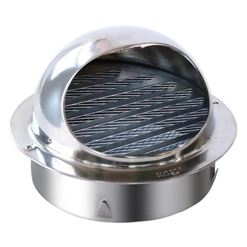 Вытяжка из нержавеющей стали, дымовая труба, внешняя крышка, вытяжка для ванной комнаты, воздуховыпускное отверстие, вентиляция внешней стены, дышащая непромокаемая крышка