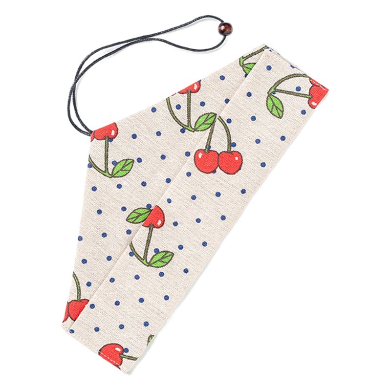 Bolsa de algodón creativo de estilo japonés bolsa de cordón bolsa de almacenamiento de vajilla triángulo palillos cuchara traje bolsa de tela almacenamiento portátil